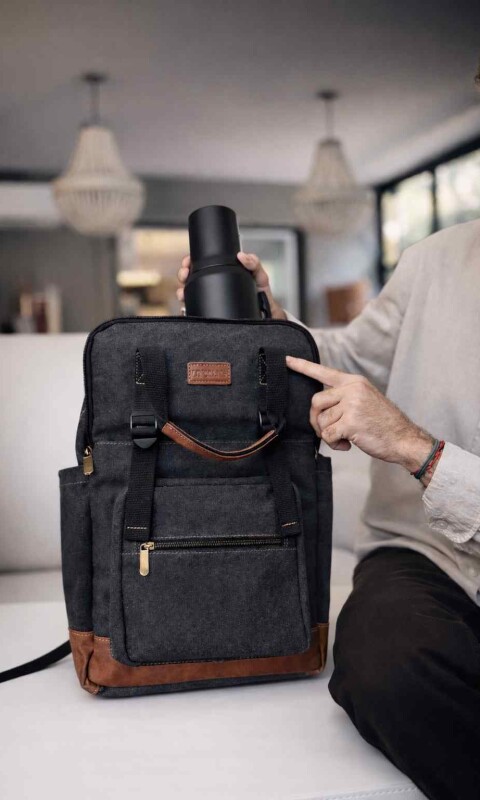 MATERA MOCHILA LANIN CANVAS HUMO