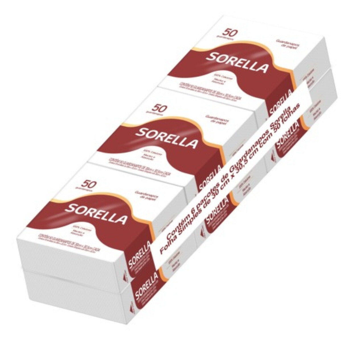 Caja Servilletas Sorella 30x30,5cm 54 paquetes 