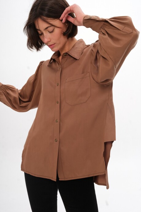 Camisa Twist Marrón