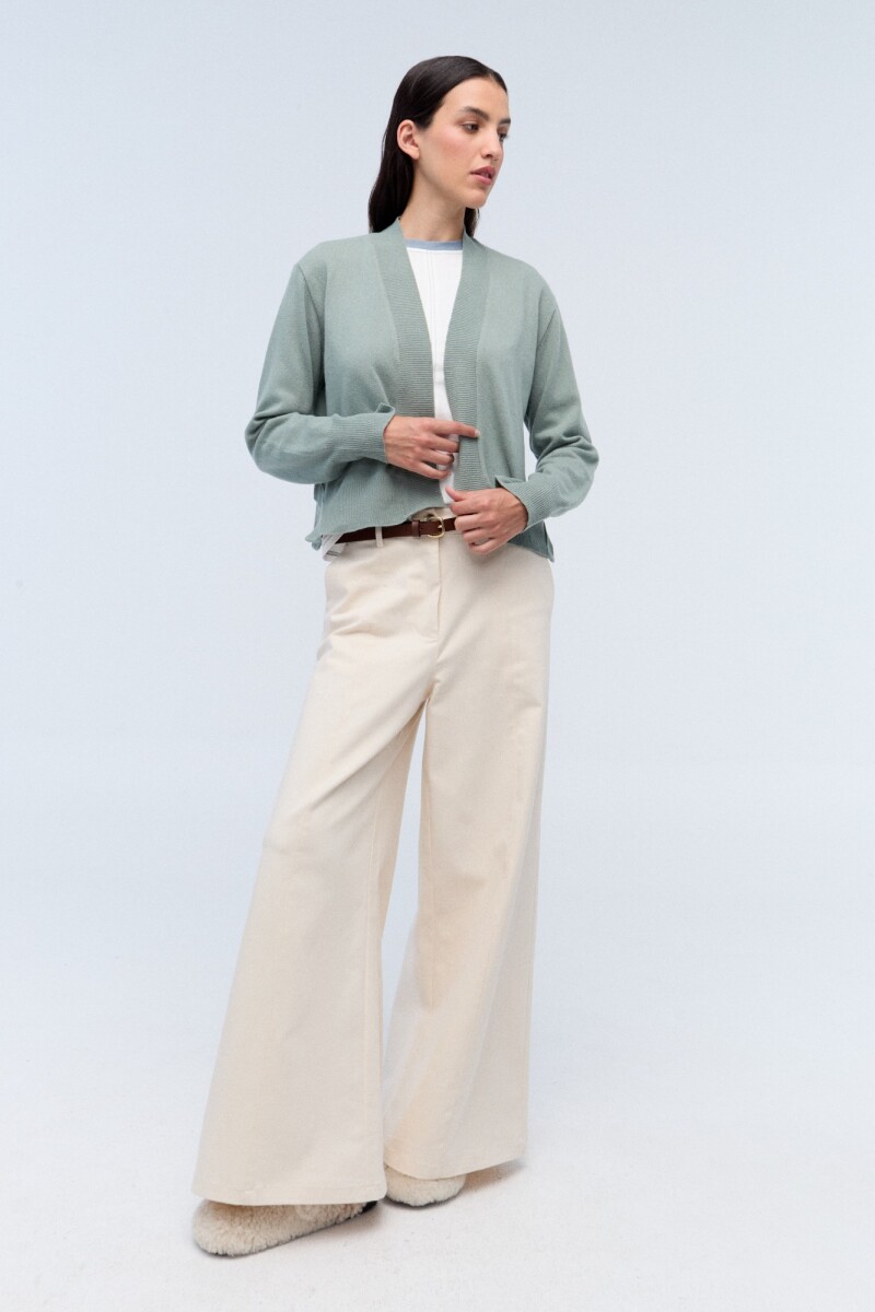 Cardigan Biarritz Verde Agua