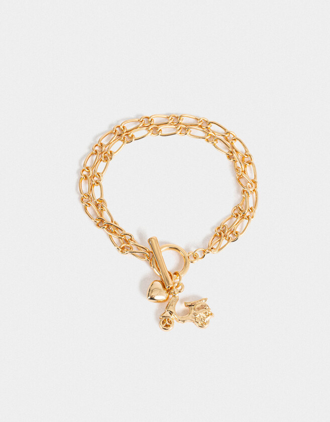 Pulseras Flexibles Multi dijes Pulsera Flexible Multidijes - Dorado