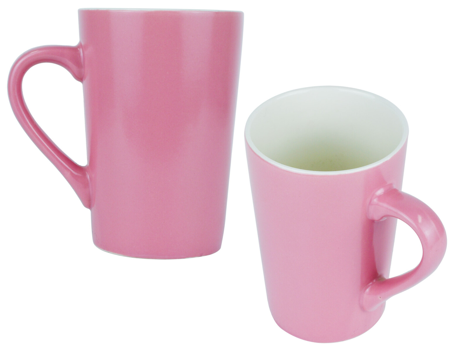 JARRA DESAYUNO CERAMICA CONICA 2 COLORES 8.3X12CM 400ML 24208 