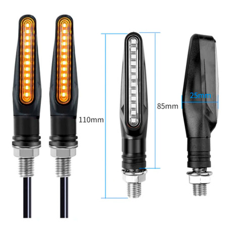 FARO LED - FARO LED GIRO SEÑALERO 12V AMBAR JGO - FARO LED - FARO LED GIRO SEÑALERO 12V AMBAR JGO -