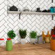 Ceramica Blanco Pleno Mate 10X20Cm Pared GAMAS DE BLANCO