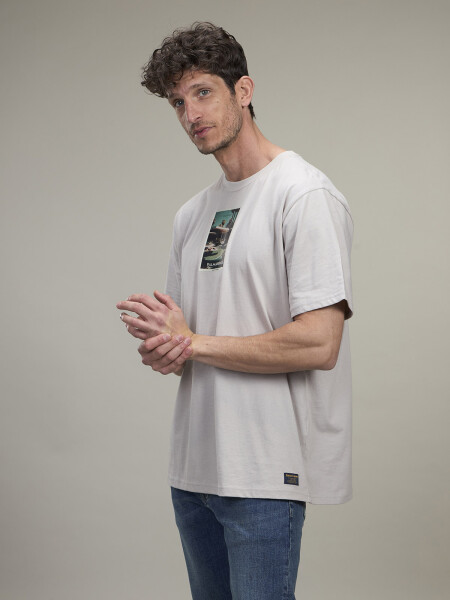 T-SHIRT PALM HUESO