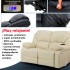 Sillón 2 Cuerpos Reclinable Con Masajeador Y Terapia De Calor, Totalmente Automatizado BEIGE
