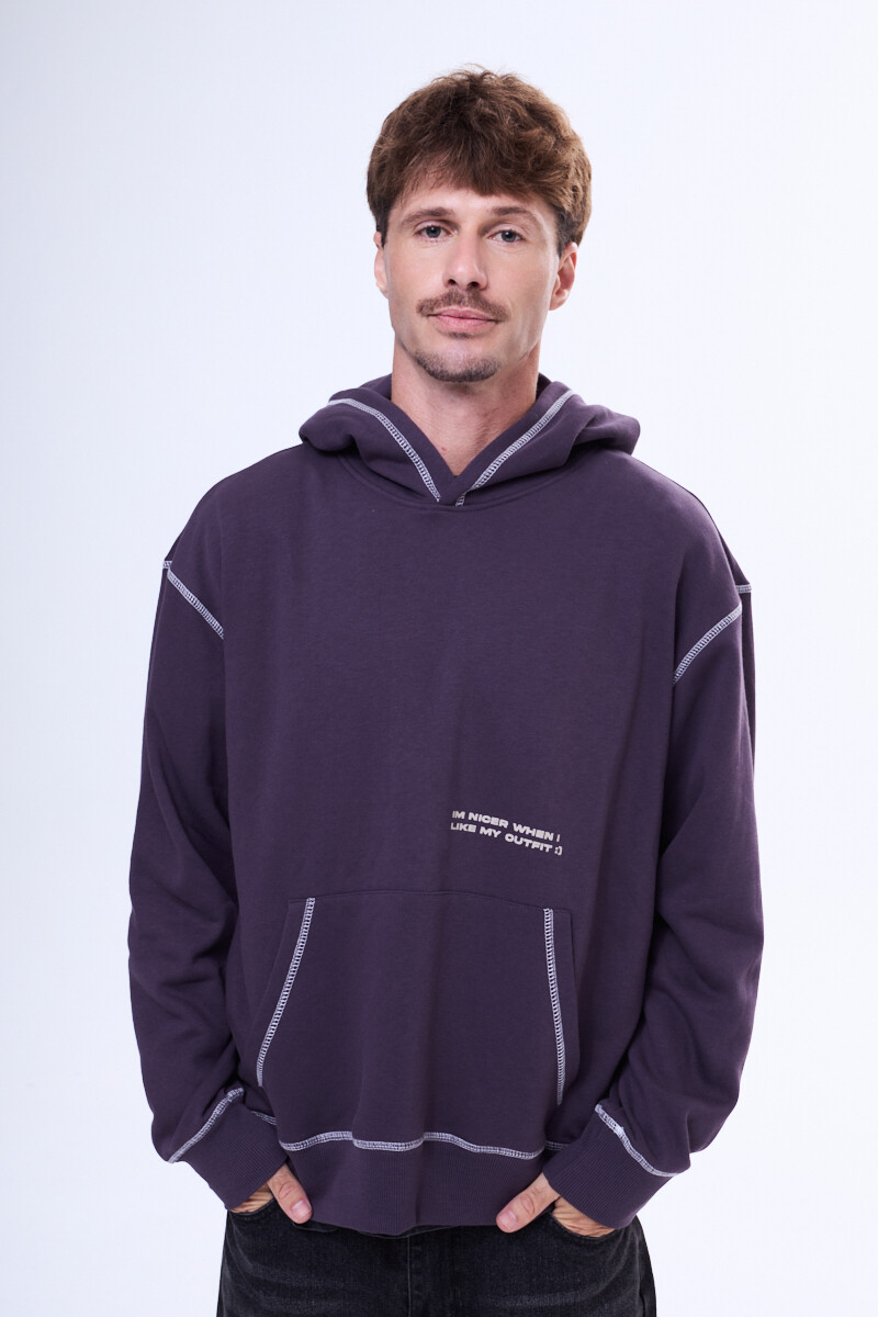 Buzo de felpa Sevilla Violeta