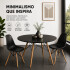 Mesa Comedor ComboHome Eames Redonda Laqueada 100Cm Premium Negro 1