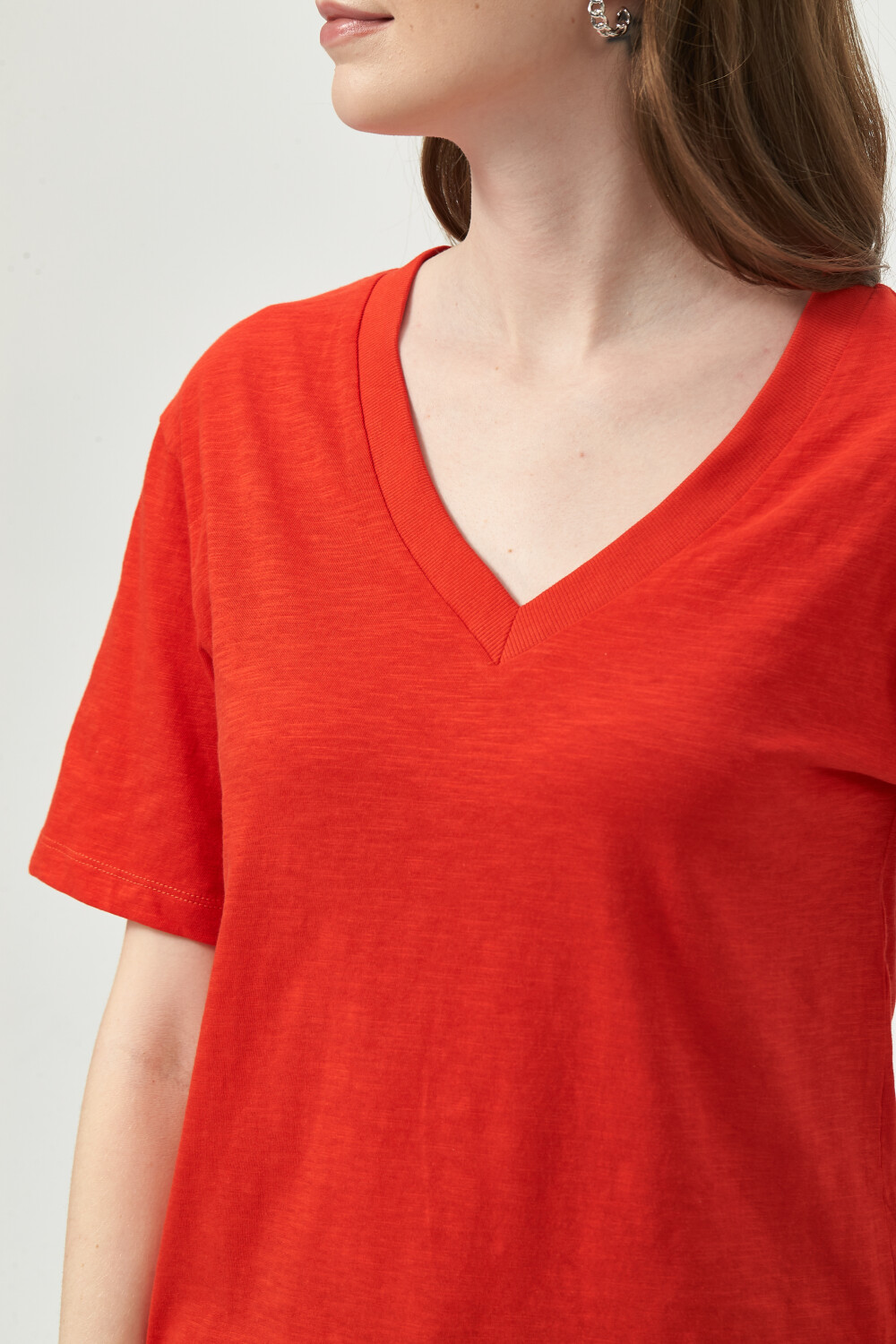 Remera Tristan 1201 Rojo Coral