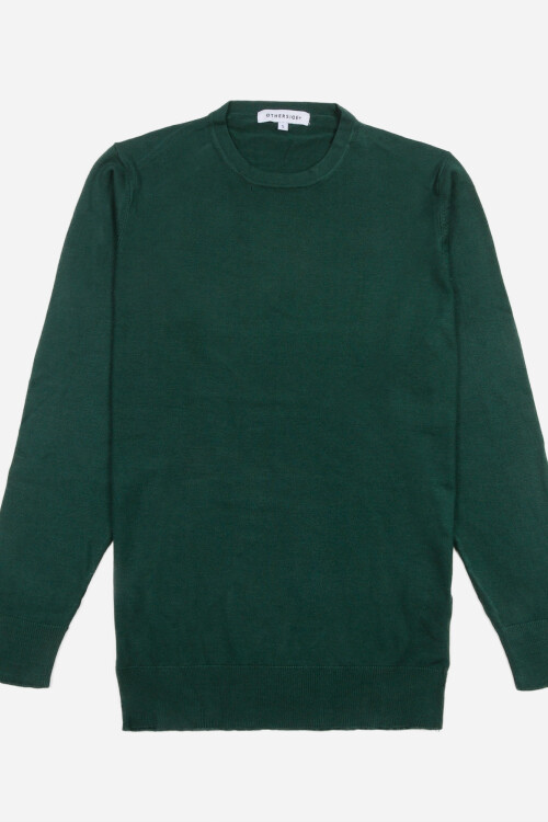 Sweater escote a la base - UNISEX VERDE