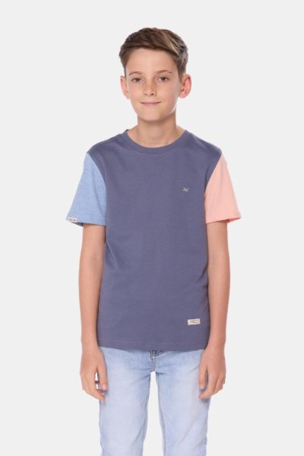 REMERA LISA COMBINADA Lila