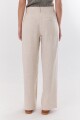 PANTALON LINO PIA BEIGE