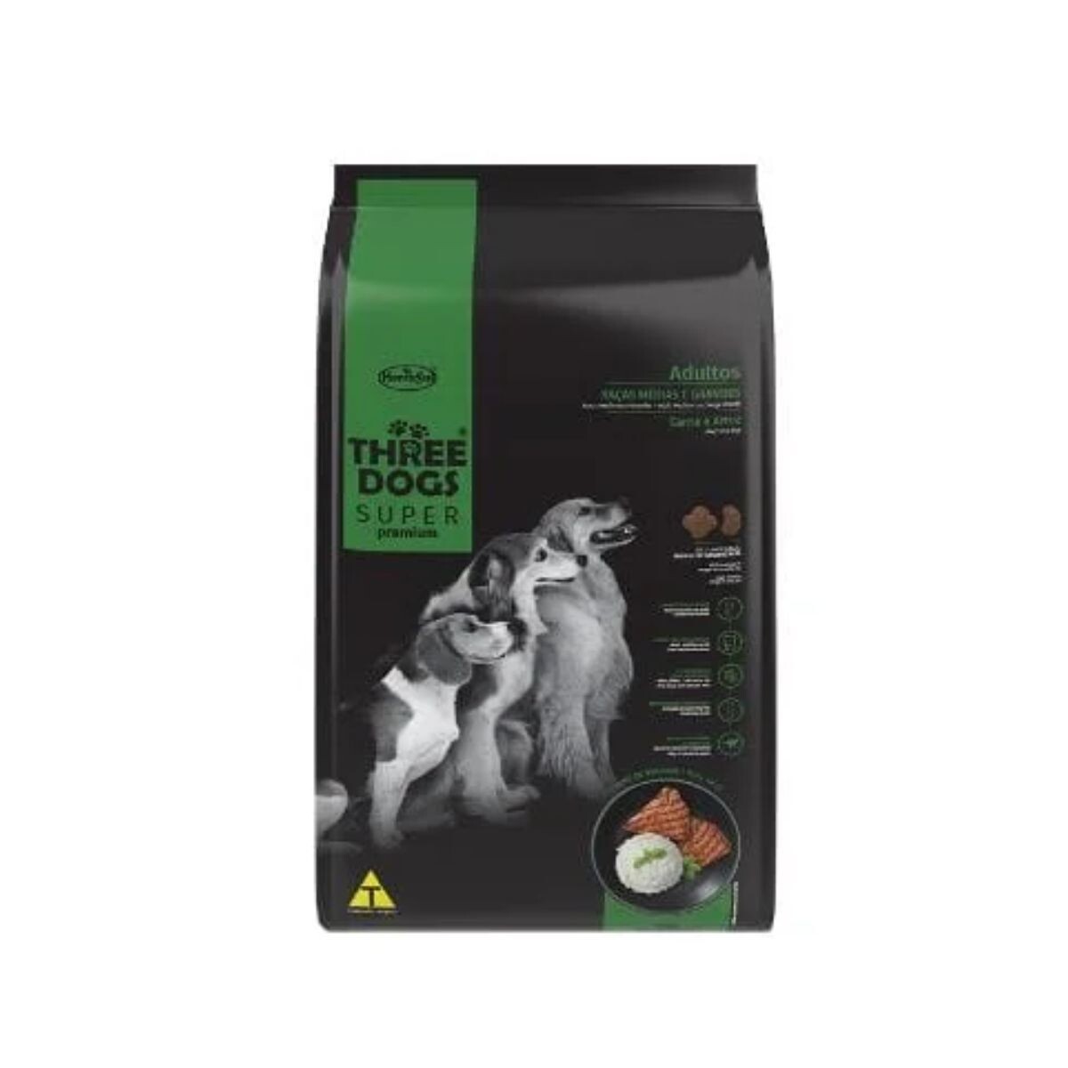ALIMENTO DE PERRO THREE DOGS 17KG SP ADULTO 