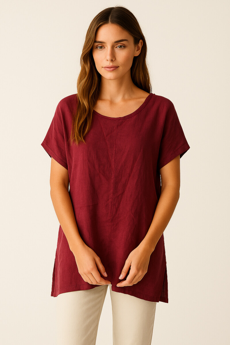 Blusa Marixa - Bordeaux Claro 