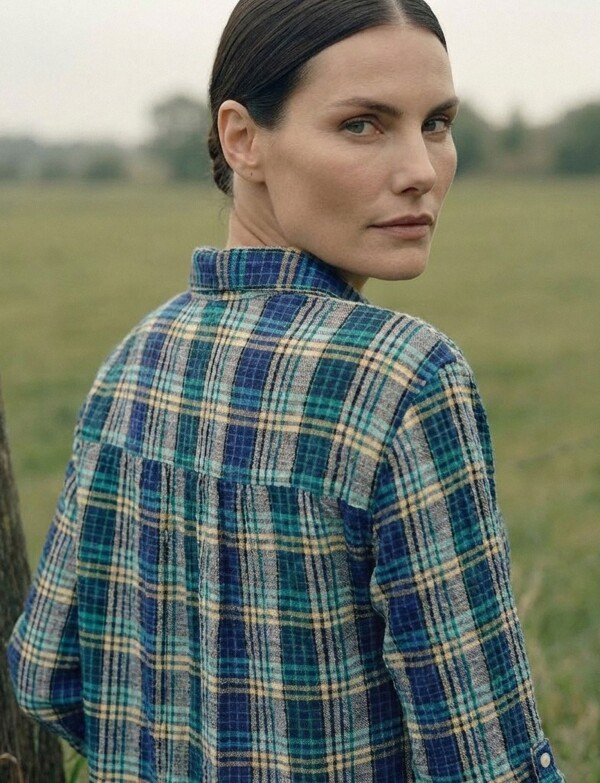 Camisa Cuadros MULTI/AZUL