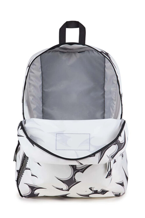 MOCHILA JANSPORT CROSS TOWN CYBER SILVER WHITE