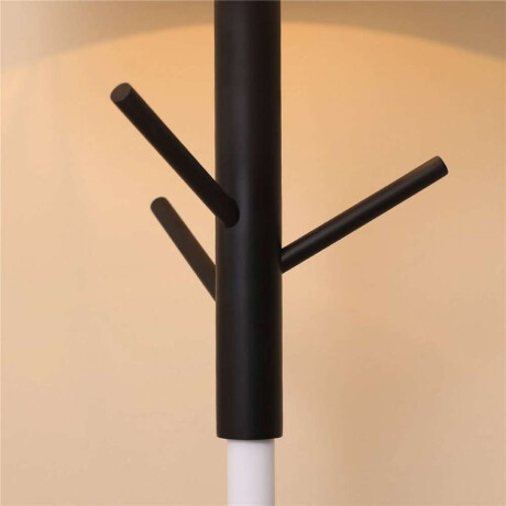 Lampara De Pie D38X160Cm Tela/Metal Blanco