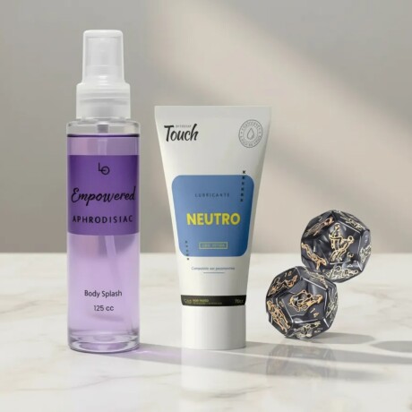 Body Splash Con Feromonas + Gel Intimo + Dados Juegos Body Splash Con Feromonas + Gel Intimo + Dados Juegos