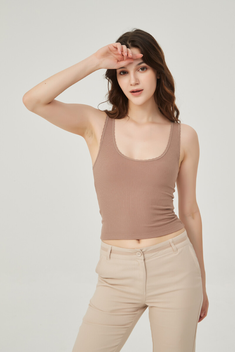Musculosa Flam - Taupe / Mink / Vison 