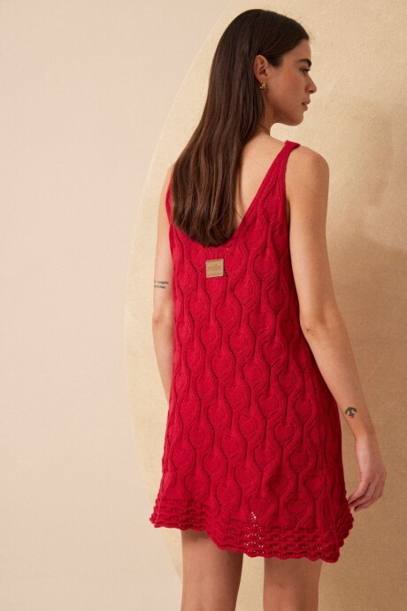 VESTIDO CASSIS ROJO