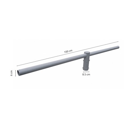 BRAZO DOBLE DE COLUMNA PARA LUMINARIA VIAL - 100CM Brazo Doble de Columna Para Luminaria Vial 100 cm