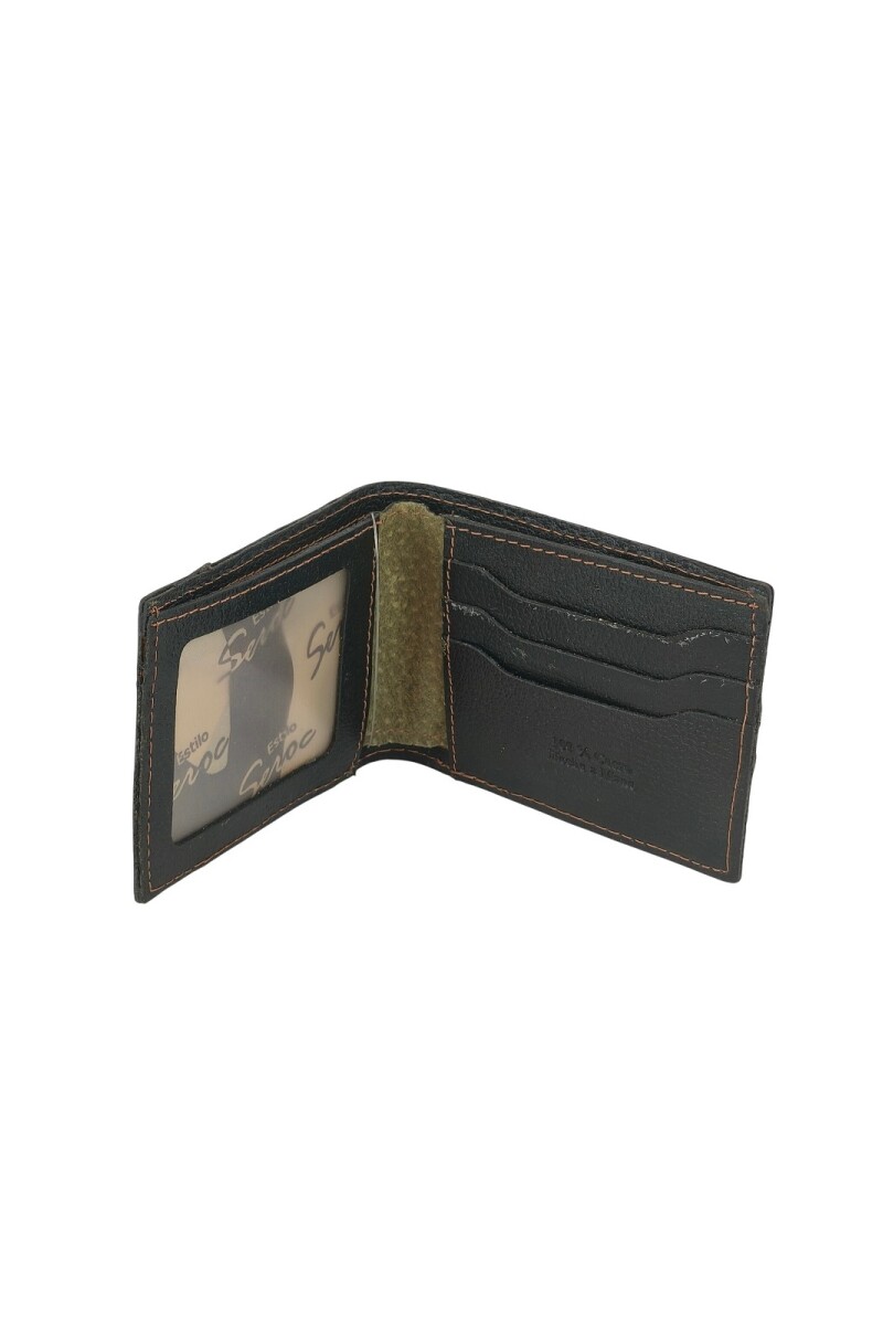 Billetera de cuero al corte Verde
