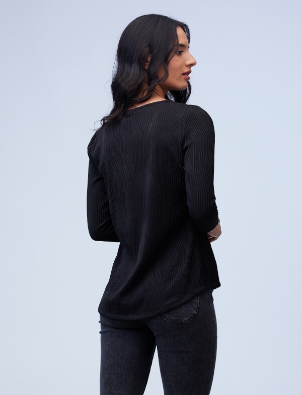 Blusa Zip NEGRO
