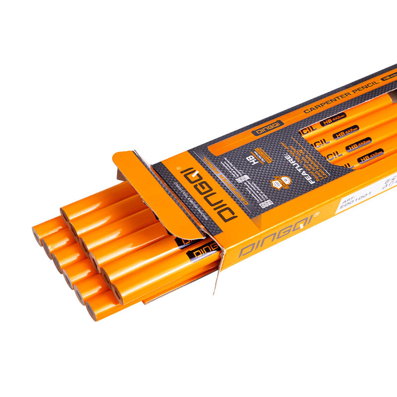 DINGQI LAPIZ CARPINTERO AMARILLO 180MM Dingqi Lapiz Carpintero Amarillo 180mm