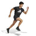 Remera de Hombre Adidas Run It Tee Negro - Blanco