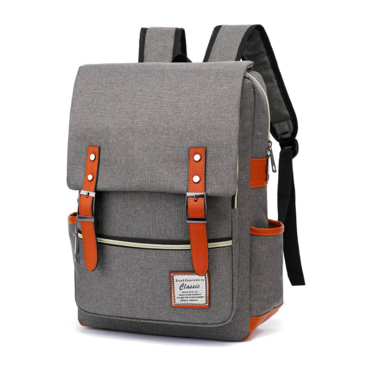 Mochila para Notebook hasta 16" Gris con reparticiones - Unica 