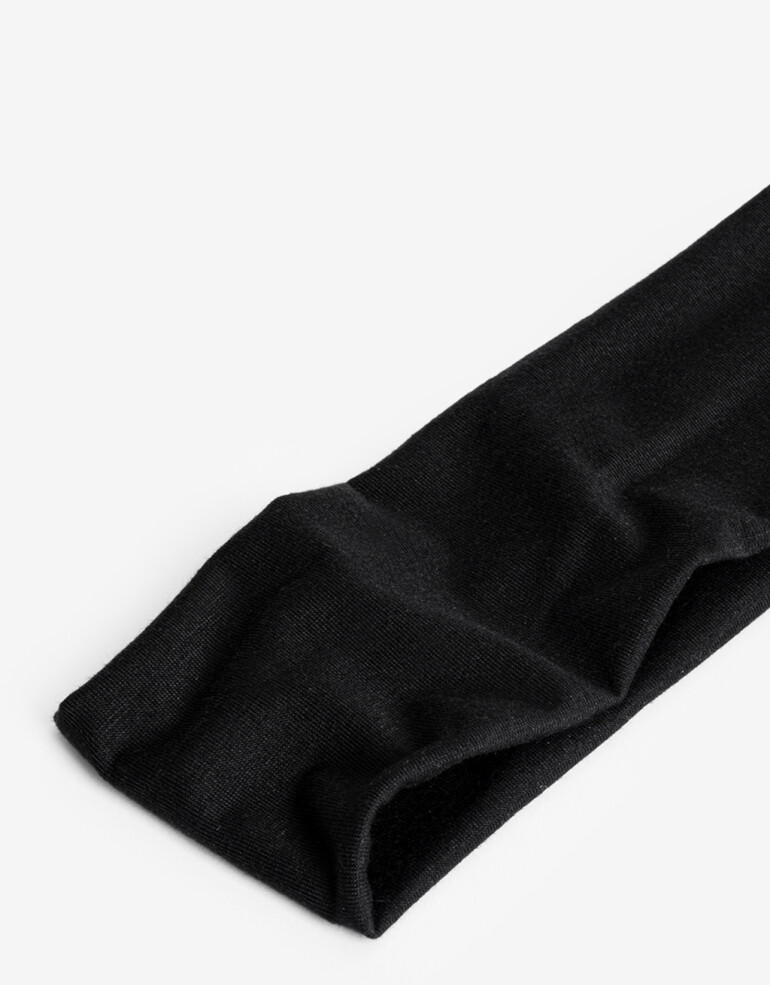 Vinchas Textiles Lisas Vincha Textil Sporty - Negro