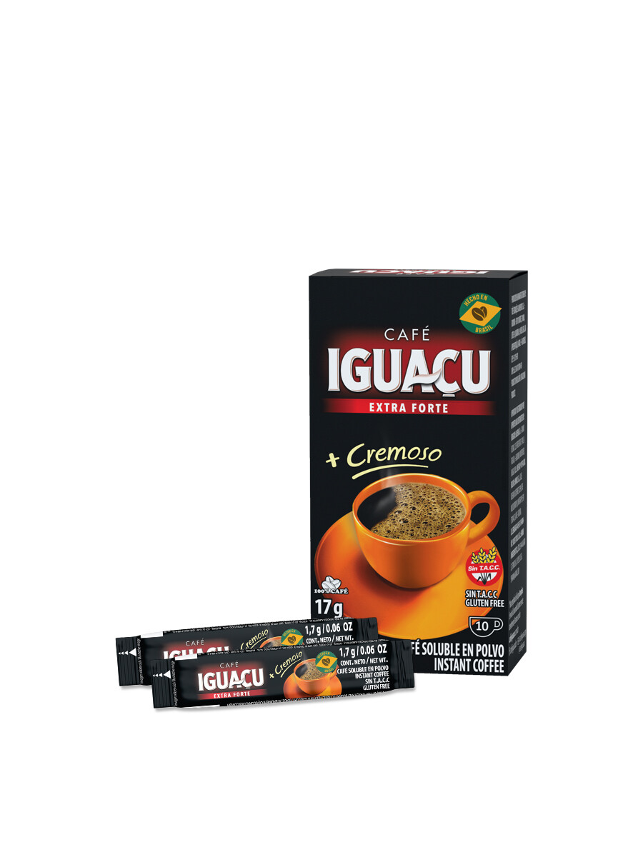 Café Iguaçu Stick Extra Fuerte 1.7 Grs x10 Unidades 17 grs Café Iguaçu Stick Extra Fuerte 1.7 Grs x10 Unidades 17 grs