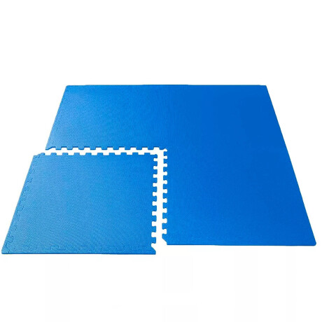 Piso Goma Eva Tatami Encastrable 1x1mts X1cm Gimnasio Azul