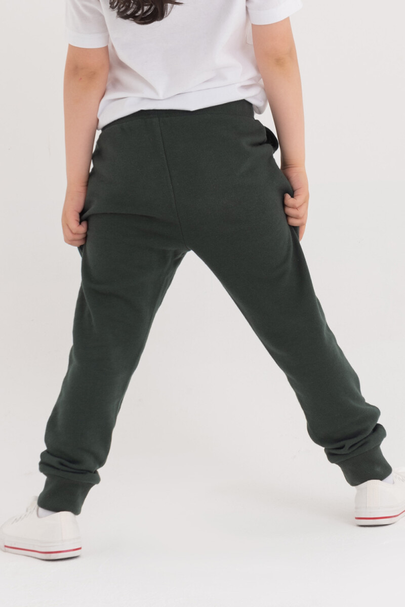 Pantalón deportivo con puño Verde