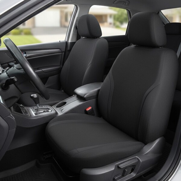 Cubreasiento Universal Negro En Cuero Sintetico Y Tela Cubreasiento Universal Negro En Cuero Sintetico Y Tela