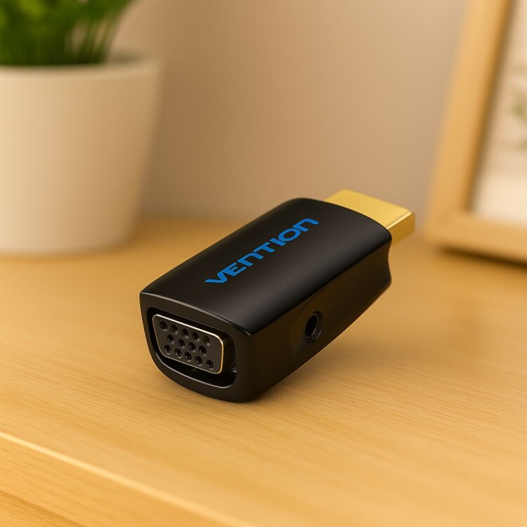 CONVERTIDOR HDMI A VGA VENTION NEGRO