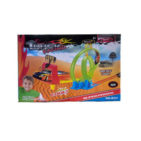 Outlet Pista de auto c/lanzador c/2 vueltas c/ Auto en Caja Outlet Pista De Auto C/lanzador C/2 Vueltas C/ Auto En Caja