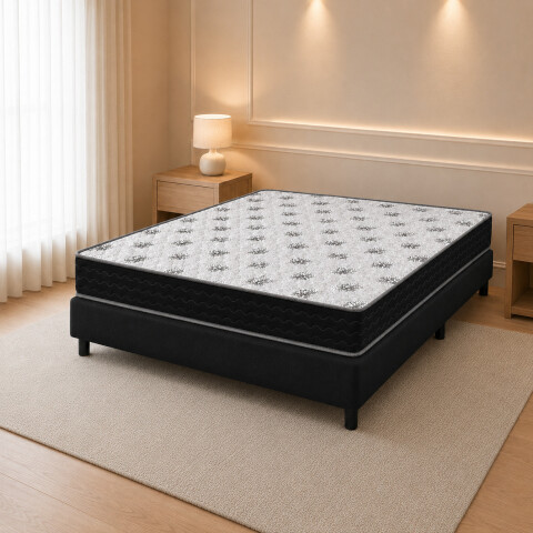 Sommier Platino 2 Plazas Colchón Espuma Reversible Matelaseado 138 x 188 x 18 cm Sommier Platino 2 Plazas Colchón Espuma Reversible Matelaseado 138 x 188 x 18 cm