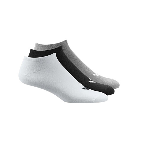 MEDIAS adidas TREFOIL White/medium Grey Heather/black
