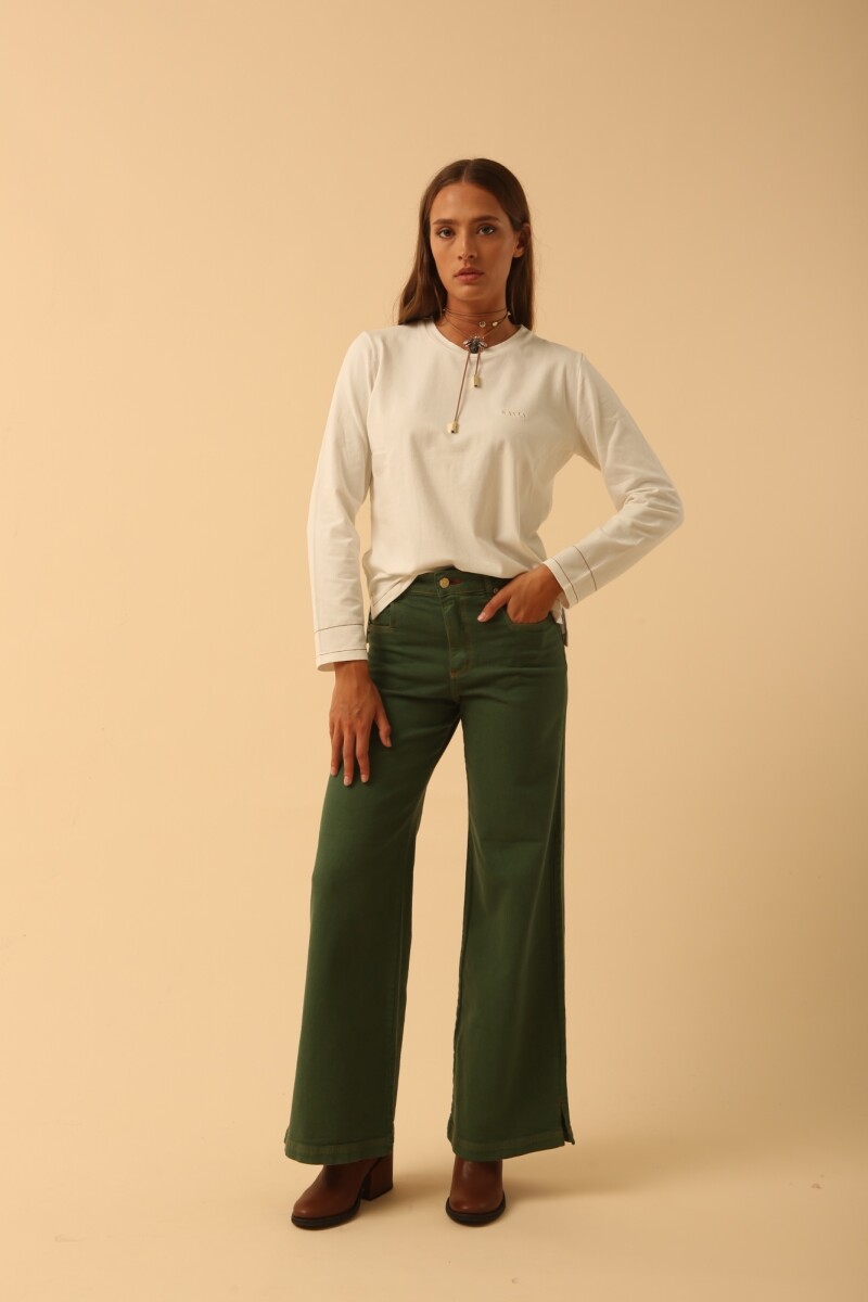 JEAN STRAIGHT ANT Verde Oscuro