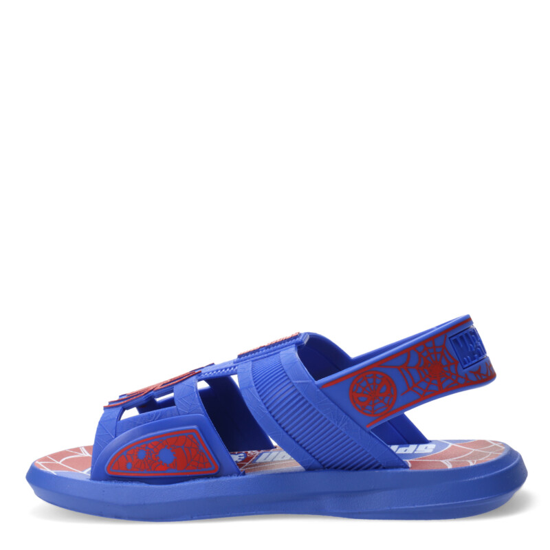 Sandalias Infantiles Marvel Buggy Spiderman Azul - Rojo