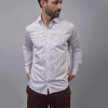 Camisa Luxury Blanca con rayas doradas