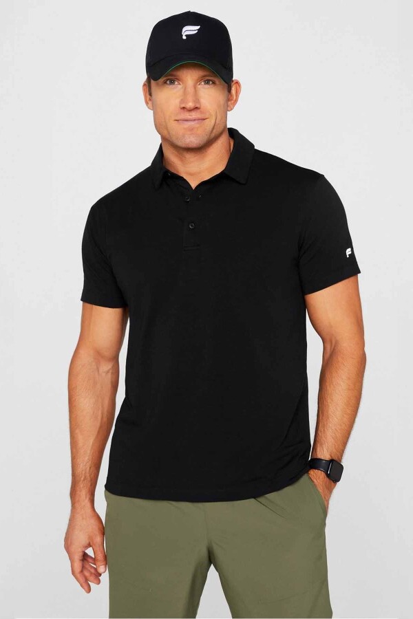Polo Manga Corta The 24-7 Hombre Black
