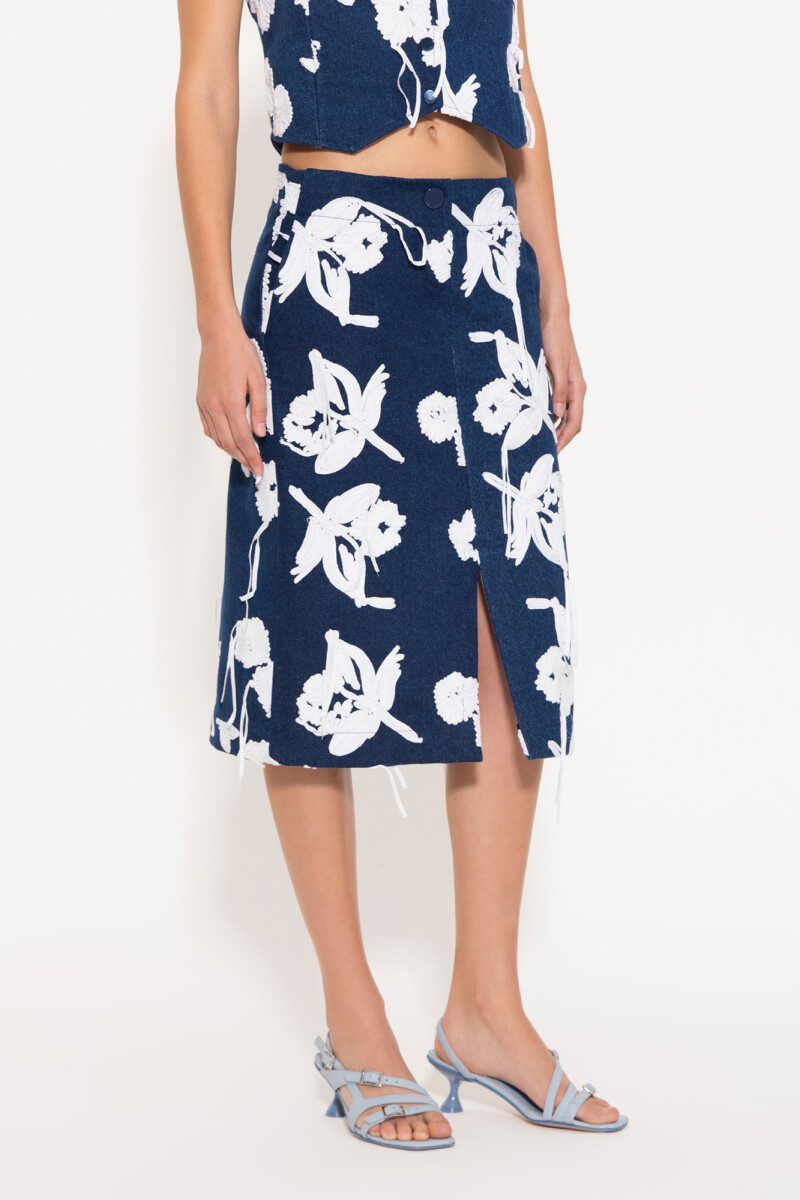 POLLERA PARIS Azul Marino