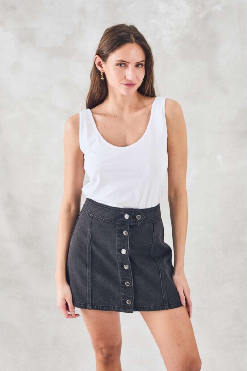 Musculosa Algodon Peinado - Blanco 