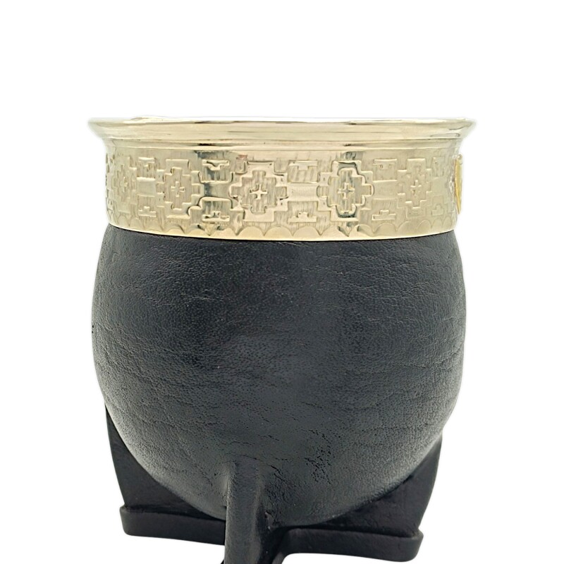 MATE IMPERIAL NACIONAL ESCUDO- ALPACA Y BRONCE - MTIM60 Marrónuniforme