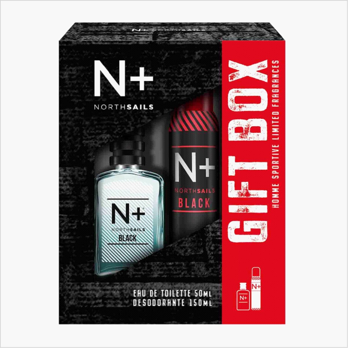 Perfume N+ Cofre Black Edt 50 ml 