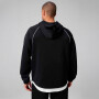 Polera The Gridtech Quarter Zip Hoodie Piped Hombre Black / Classic White
