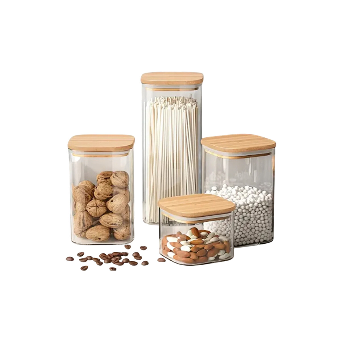 Set x4 de Frascos hermÃ©ticos 