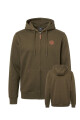 Campera O'Neill Full Zip Leather Patch Verde
